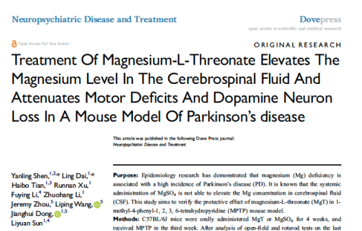 Importance of Magnesium in the Brain and Magnesium Threonate is ...